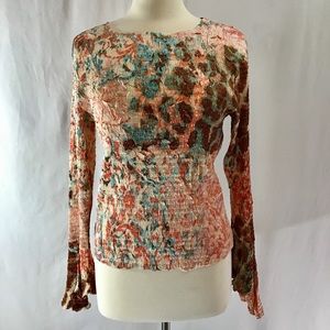 Alberto Makali top with bell sleeves
